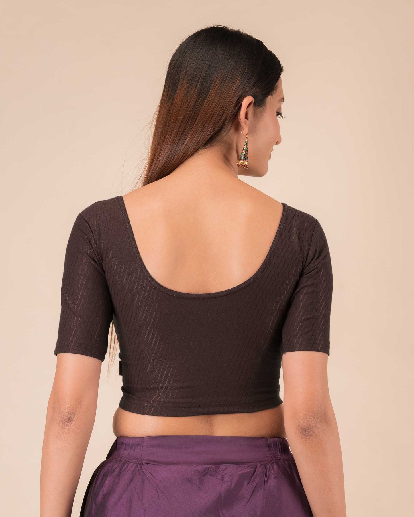Rear view showcasing the comfortable, relaxed fit