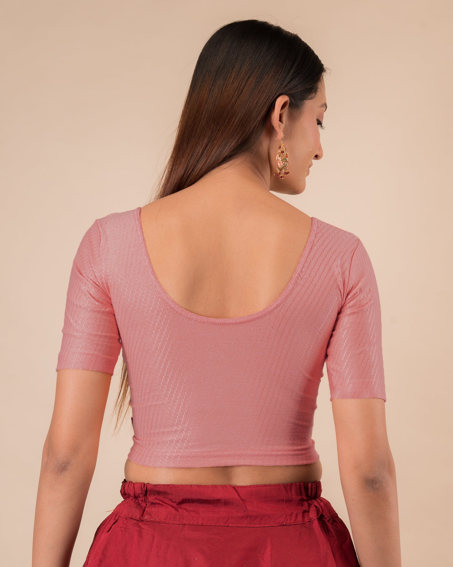 Rear view showcasing the comfortable, relaxed fit