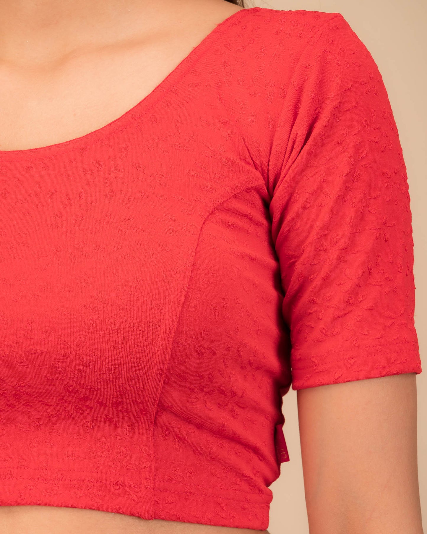 Srishti Classic Round Neck Stretchable Slip On Blouse