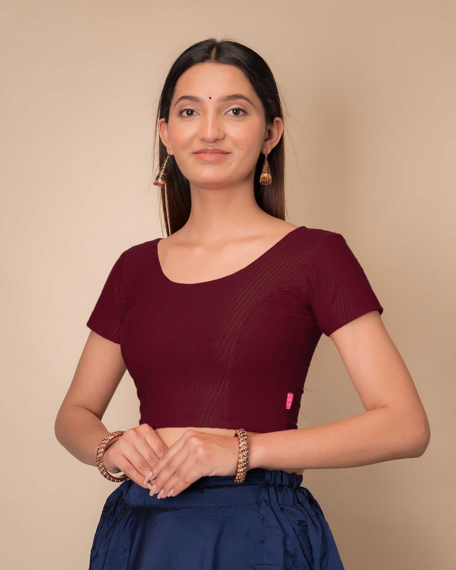  Side profile highlighting the fit and sleeve length