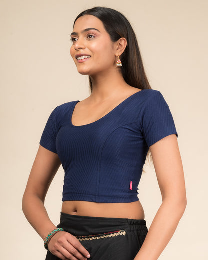 Side profile highlighting the fit and sleeve length