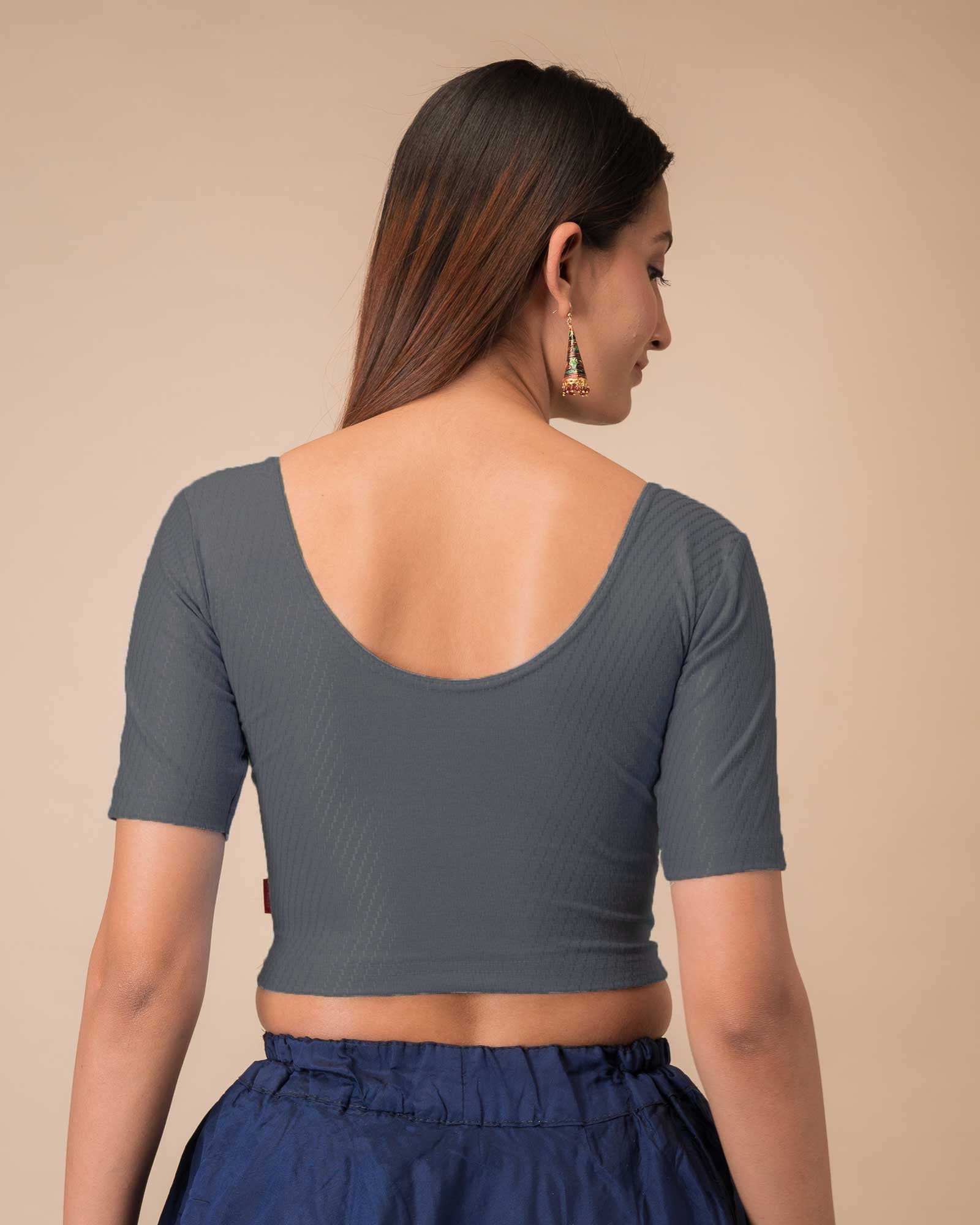 Rear view showcasing the comfortable, relaxed fit