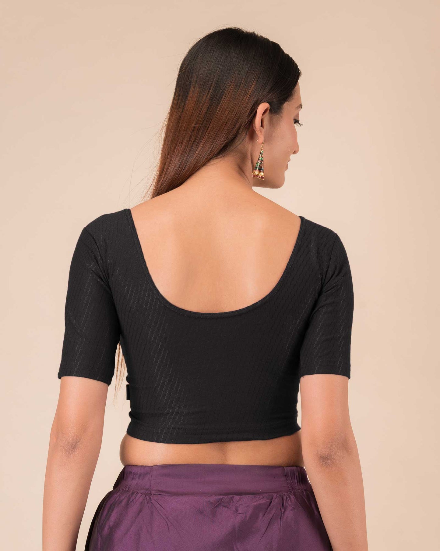 Rear view showcasing the comfortable, relaxed fit