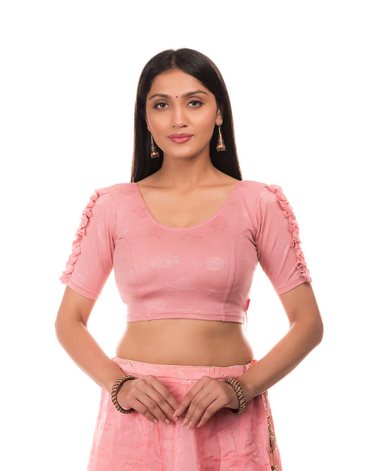 Mirari Onion Ruffle sleeves and back Stretchable Blouse by Advi