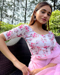 Shabana Multi Floral Printed 2 Saree Blouse Advi