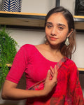 Urvi Rani Metallic Jacquard Blouse with Zari Detailing by Advi