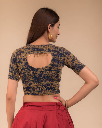 Rear view showcasing the handmade latkan detail