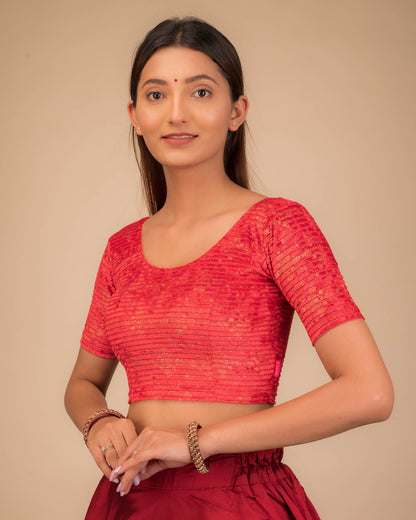 Side profile highlighting the fit and sleeve structure.