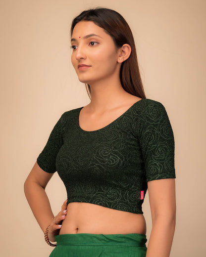 Side profile highlighting the fit and sleeve length.