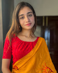 Leela Red Stretchable Corset Style Party Wear Choli Blouse for Sari Lovers