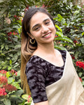 Kriti Black Velvet Designer Readymade Stretchable Blouse for Saree | Party Wear