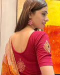 Mirari Rani Blouse with Gold Silver Zari Work