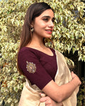 Mirari Zari Sleeve Blouse Wine