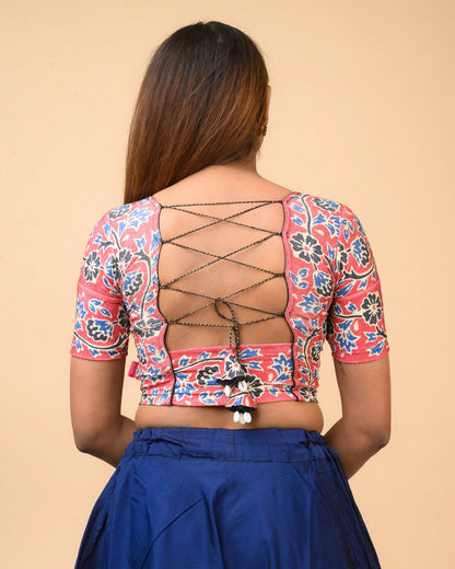 Durga Black Navratri Stretchable Blouse