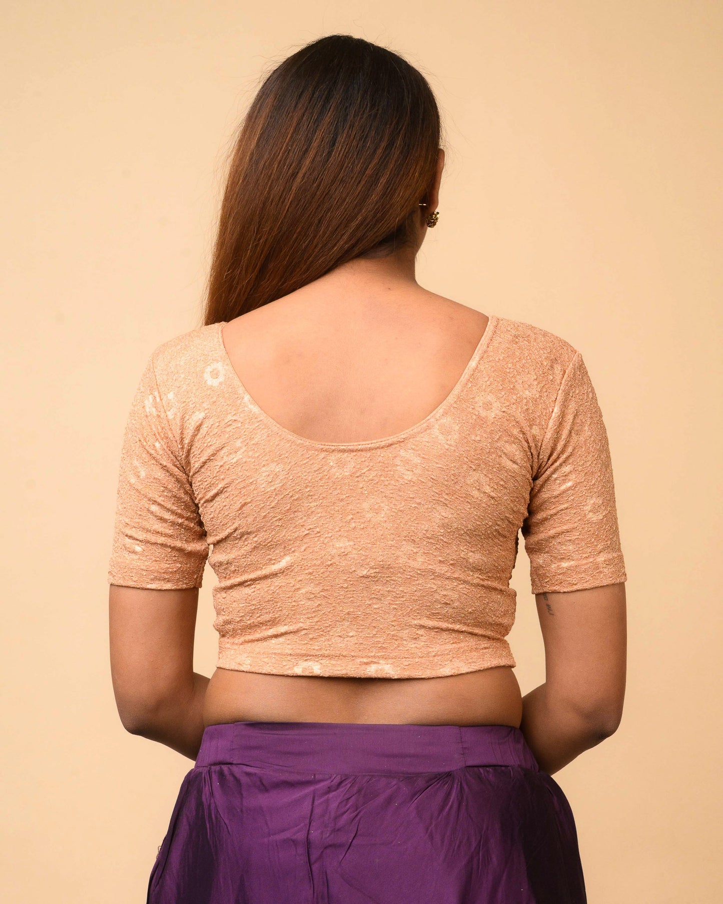 Daisy Copper Glitter Blouse