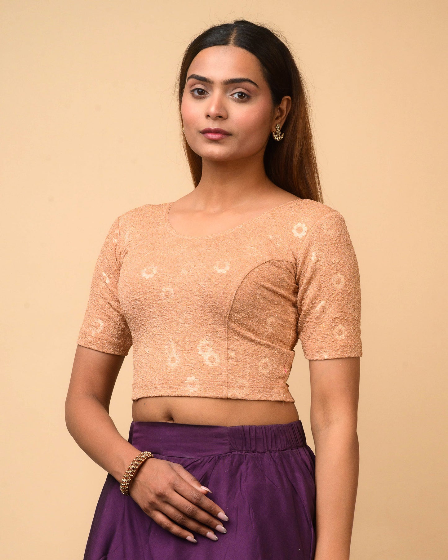 Daisy Copper Glitter Blouse