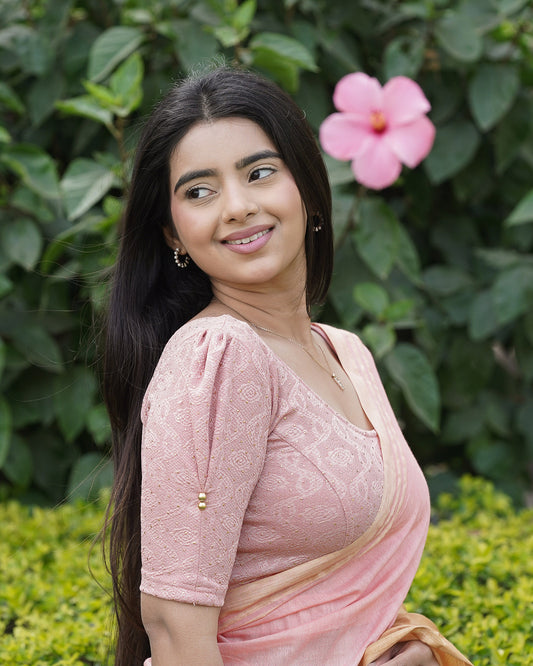 Aneri Rose Puff Sleeve Blouse