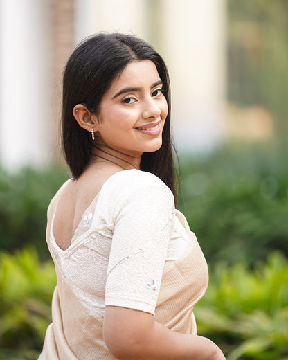 Mira White Handwork Designer Blouse
