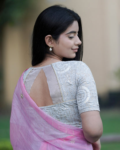 Koyal Gray Metallic Blouse