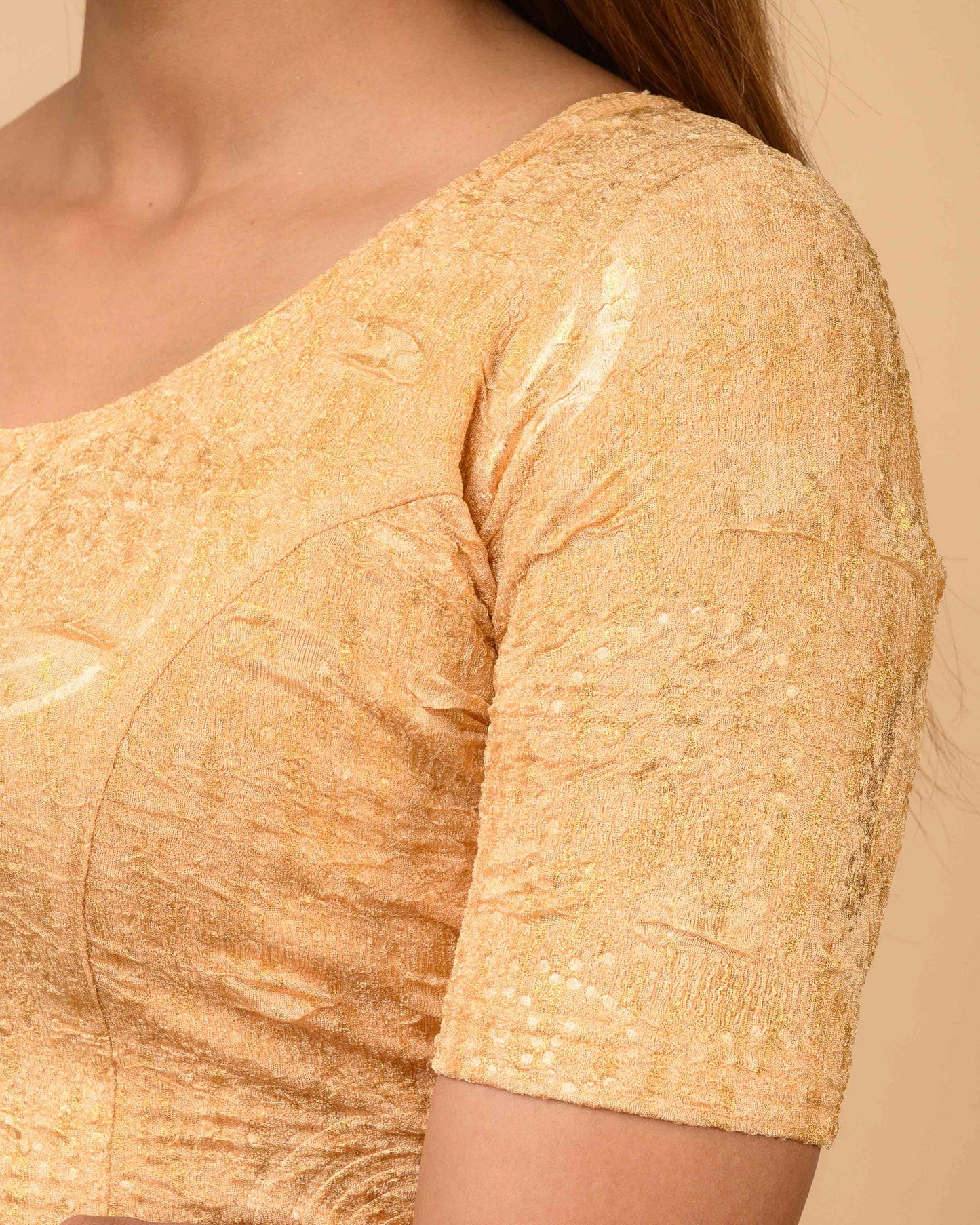 Koyal Fawn Metallic Blouse