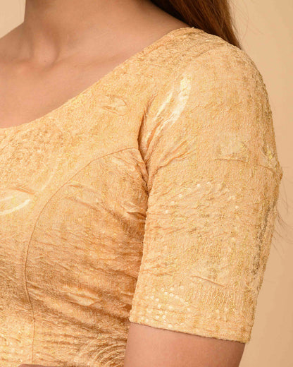 Koyal Fawn Metallic Blouse