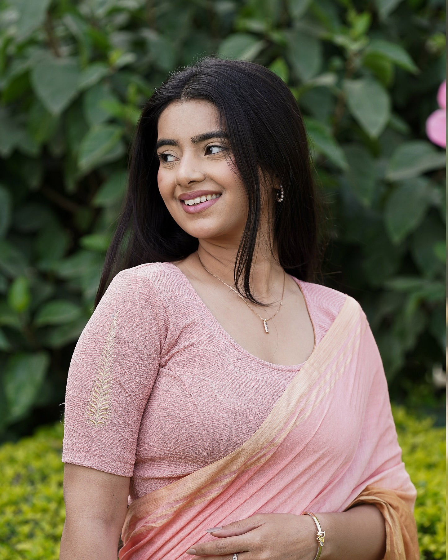 Mirai Rose Zari Embroidered Blouse