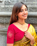 Vismita Rani Rose Embroidered Blouse
