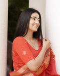 Ramya Red Sequin Blouse