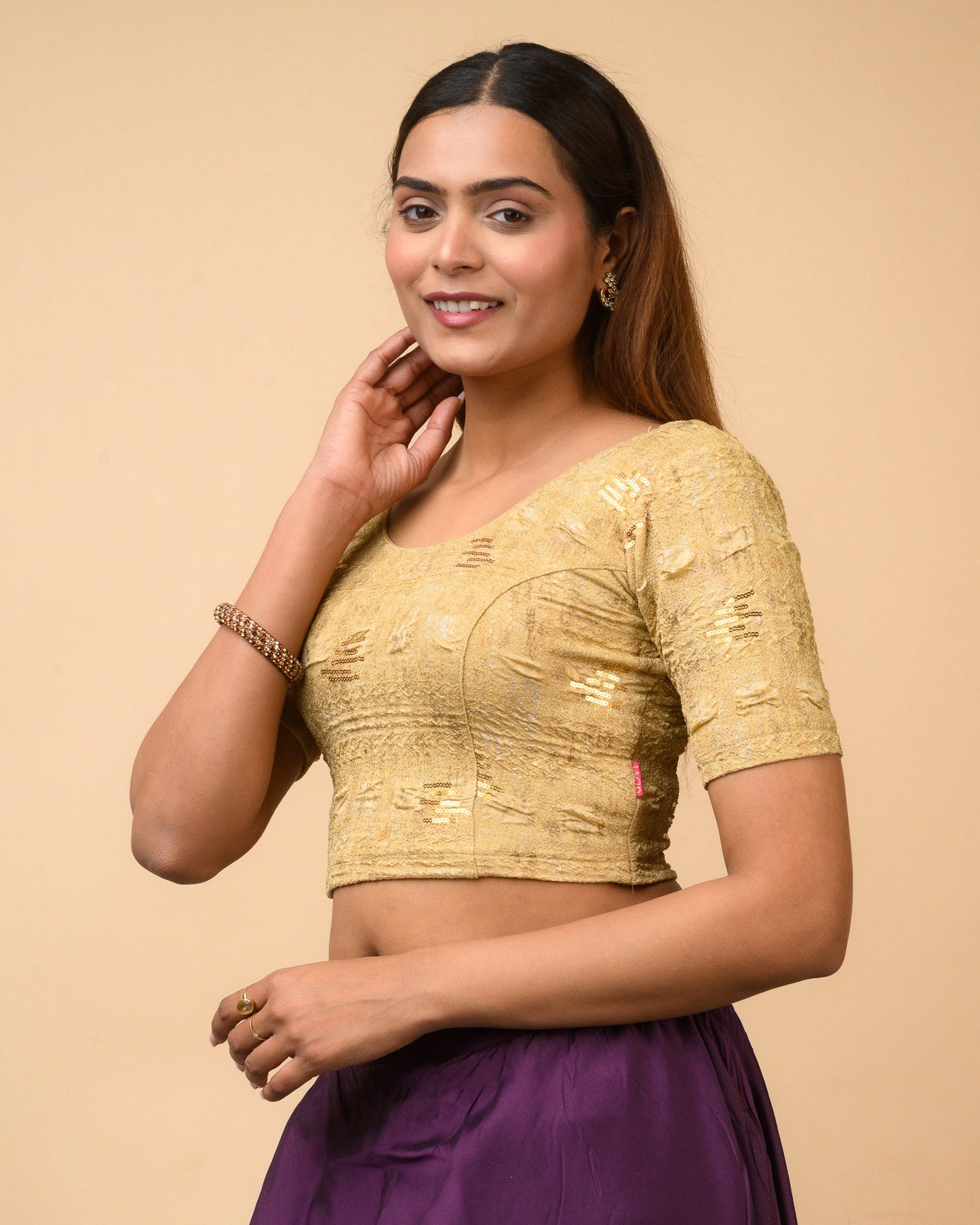 Rekha Chikoo Sequin Blouse