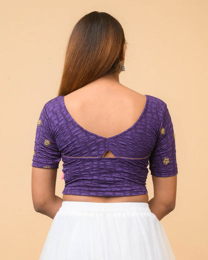 Maitri Purple Pearl Blouse