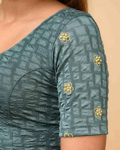Maitri Sea Green Pearl Blouse