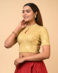 Gauravi Chikoo Crystal Stone Choker Blouse