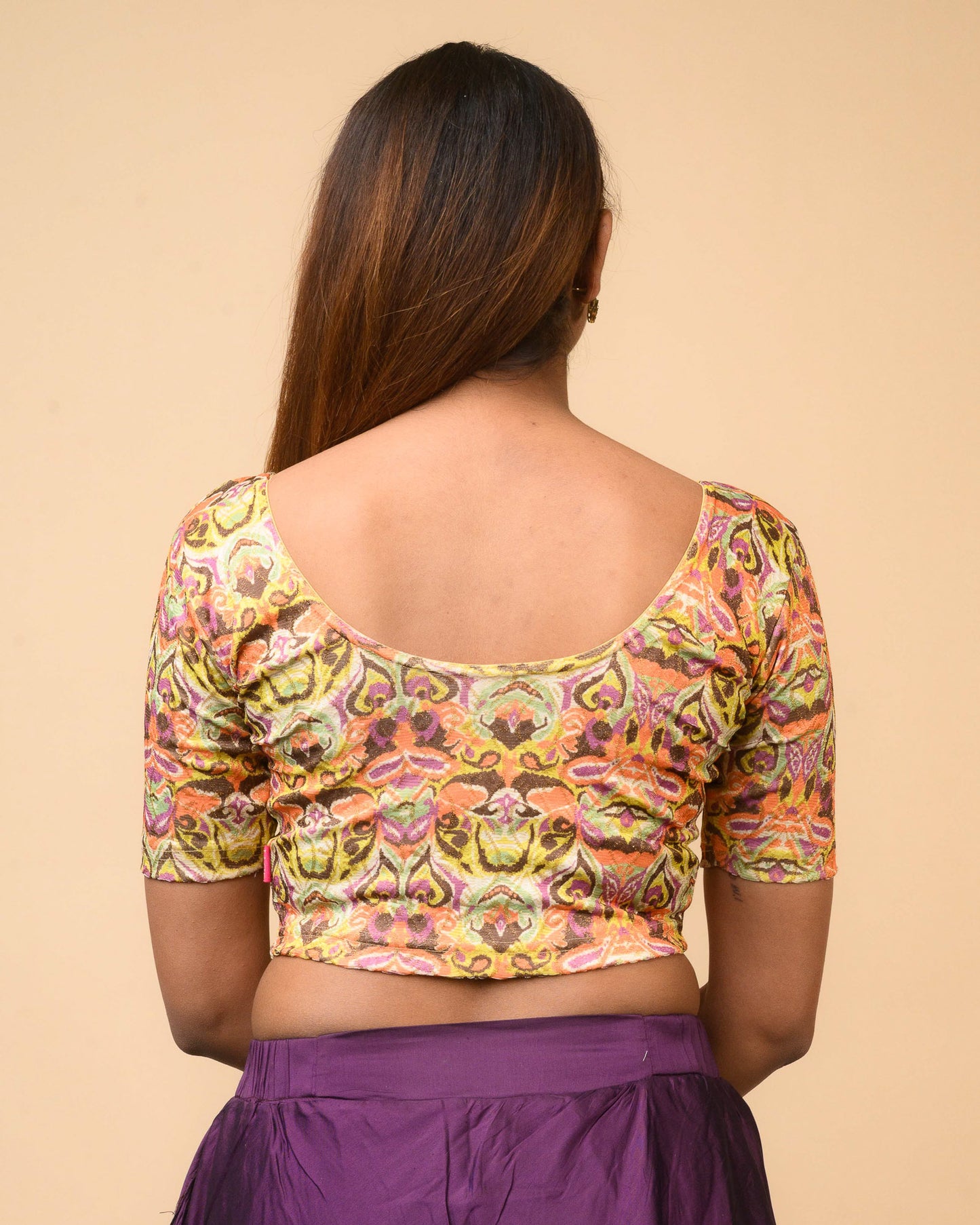 Shabana Multi Floral Printed 6 Saree Blouse Advi