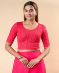 Padmaja Rani Lotus Back Blouse