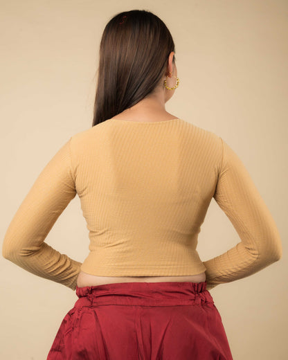 Rear view showcasing the back design and relaxed fit