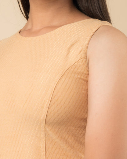 Close-up of the cotton jacquard solid texture