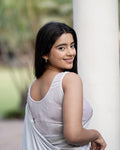 Oorfi Silver Shimmer Sleeveless Blouse