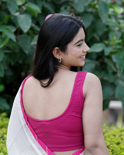 Susheela Rani Sleeveless Blouse with Pads