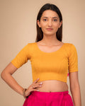 Srishti Classic Round Neck Stretchable Slip On Blouse