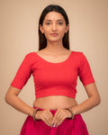 Srishti Classic Round Neck Stretchable Slip On Blouse