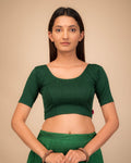 Srishti Classic Round Neck Stretchable Slip On Blouse