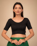 Srishti Classic Round Neck Stretchable Slip On Blouse