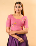 Jheeni Onion Mirror Buti Blouse