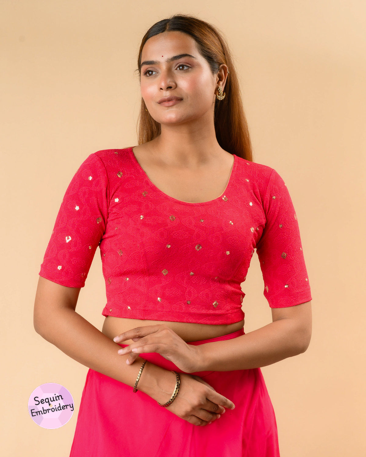 Shiromani Rani Organza Back Blouse