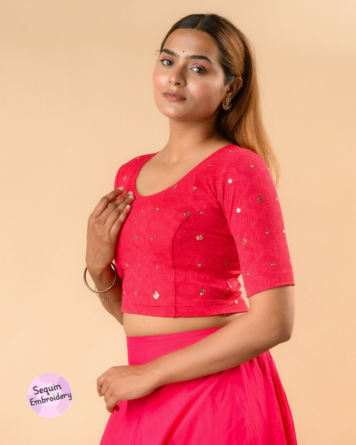 Shiromani Rani Organza Back Blouse