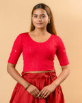 Yamini Rani Pink Embroidered Back Blouse